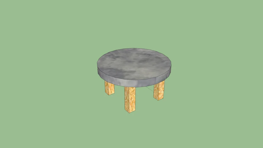 Table marbre et bois