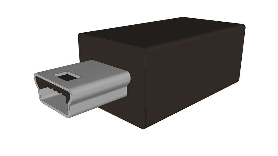 Usb Mini B Plug 3d Warehouse 6842