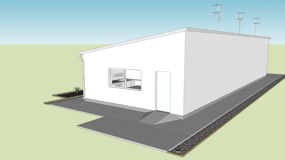 Railroad Style Shared House 3D Warehouse