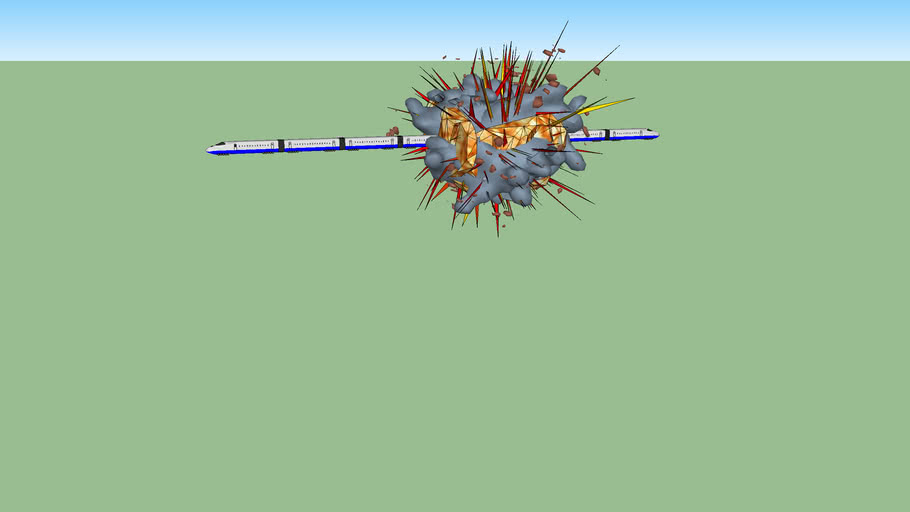 explosion d'un train | 3D Warehouse
