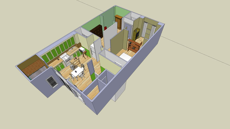 duplex in montreal current 3d layout | 3D Warehouse