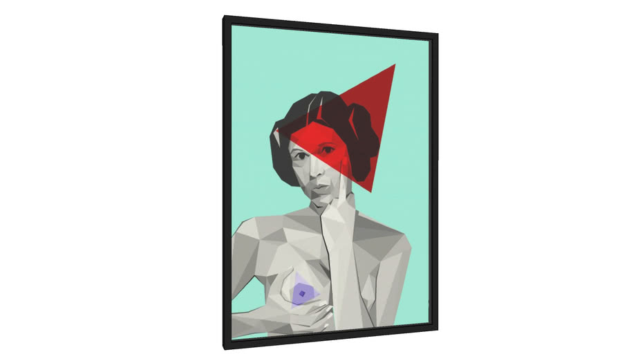 Quadro Princesa Leia - I - Galeria9, por Camilo Mello