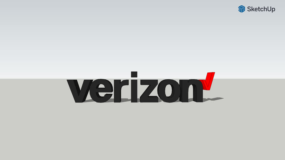 Verizon 2015-present Logo | 3D Warehouse