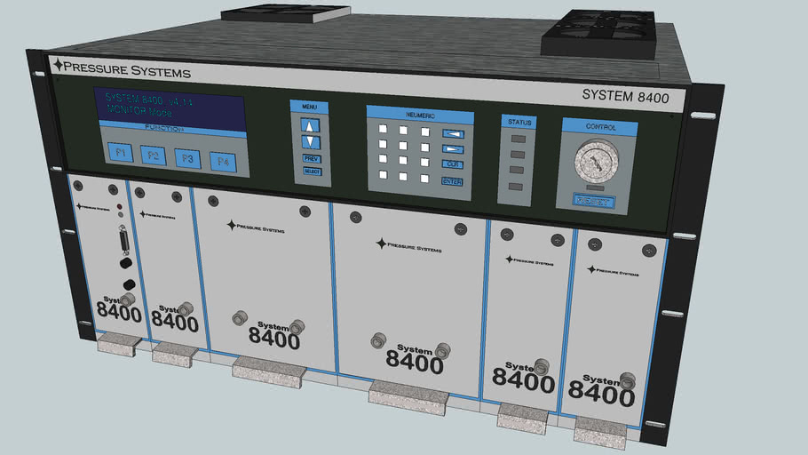 Pressure Systems Inc. Model 8400 System Processor 3D Warehouse