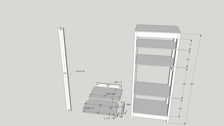 Computer Equipment Shelf 3D Warehouse