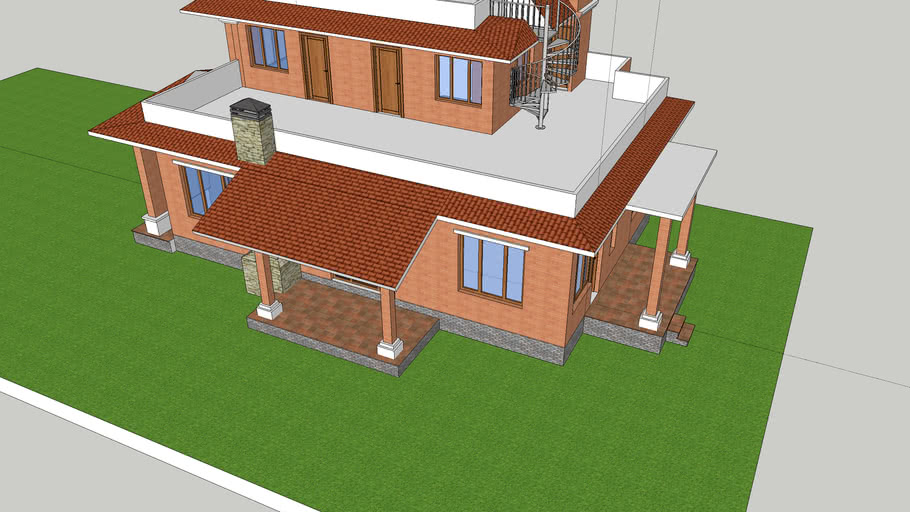 slope-roof-building-3d-warehouse