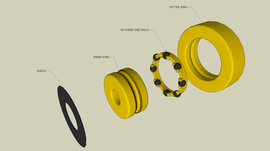 Skateboard Bearing Model 3D Warehouse