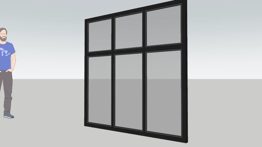 Aluminium fixed glass window