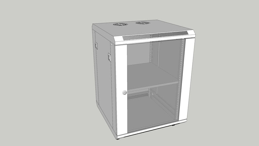 Server Rack 15u Mini Rack Cabinet 3d Warehouse