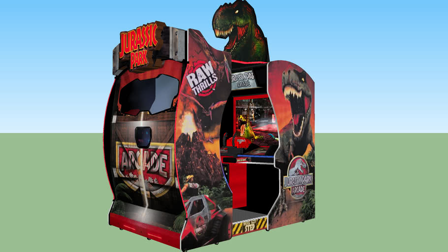 Raw Thrills Jurassic Park Arcade Game 3d Warehouse 