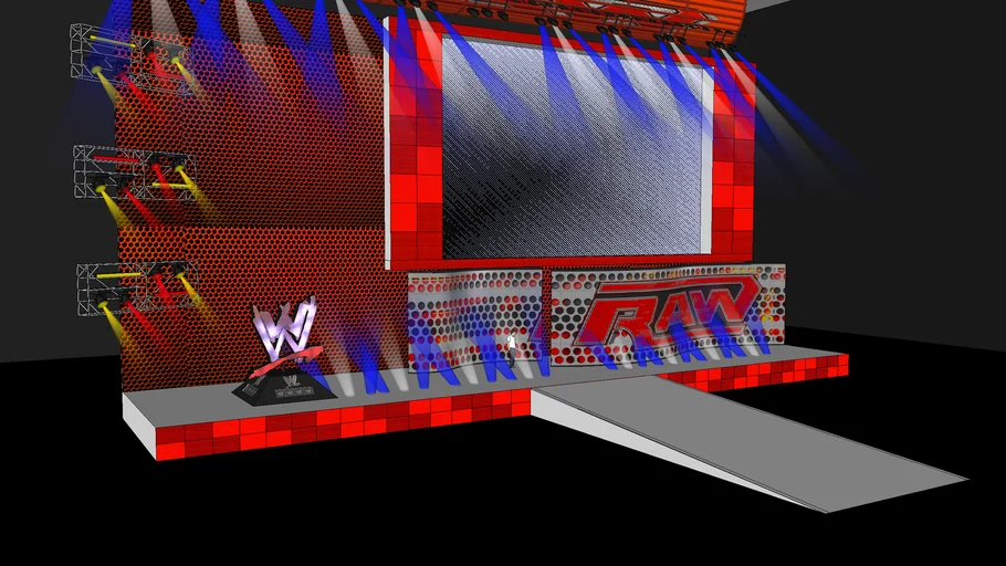 Wwe Hd Stage Raw 3d Warehouse 6480