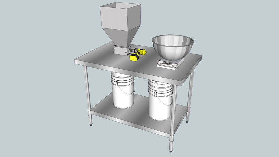 Grain Mill Table 3D Warehouse