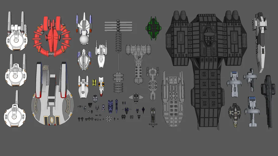 FREE TO USE Spaceship Models Collection Abandoned Projects] | 3D Warehouse