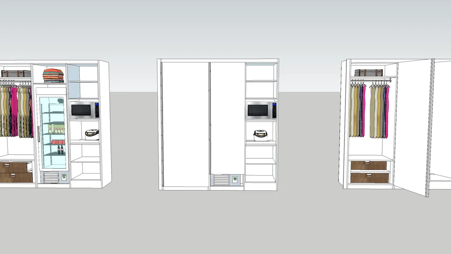 SYSTEM CLOTH / REFRIGERATOR / MICROWAVE / RICE COOKER | 3D Warehouse