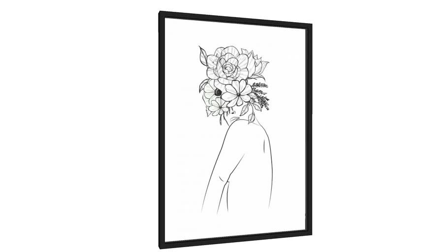 Quadro FlowersInMyHead - Galeria9, por V'nian Purks