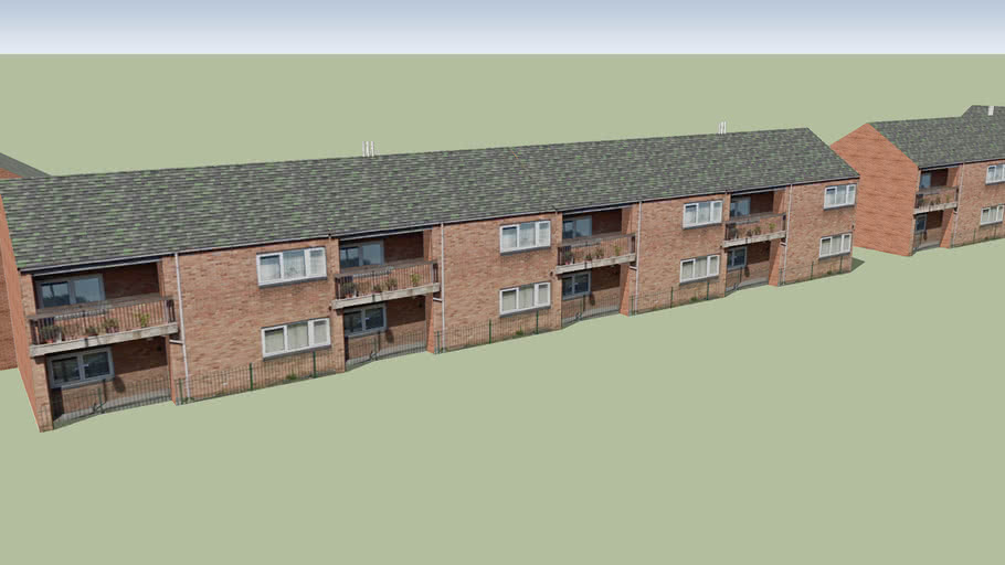 Council Flats Goodwood Rd Leicester 3D Warehouse