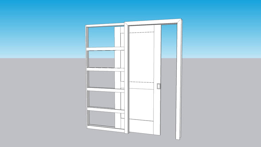 36' Pocket Door With Shaker Door 