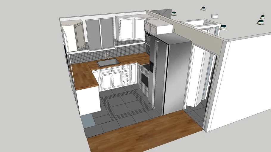 Kitchen and bathroom | 3D Warehouse