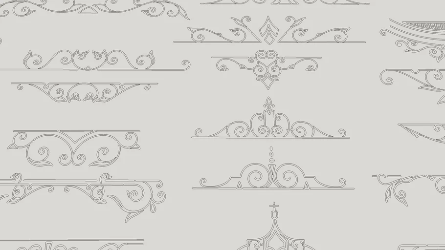 Classical Molding Vector | 3D Warehouse