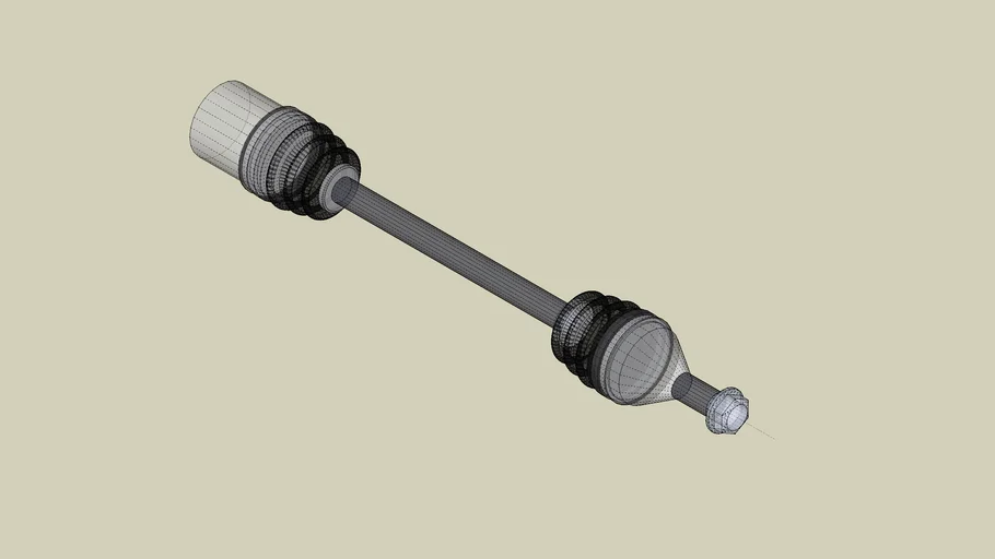 Subaru XV CV Drive Shaft 3D Warehouse