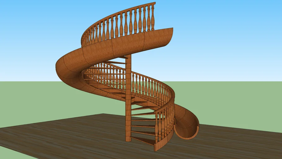 Spiral staircase (slides) 3D Warehouse