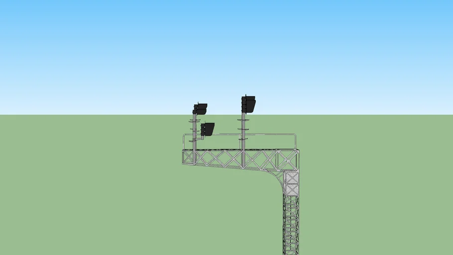 new railroad signal setup | 3D Warehouse