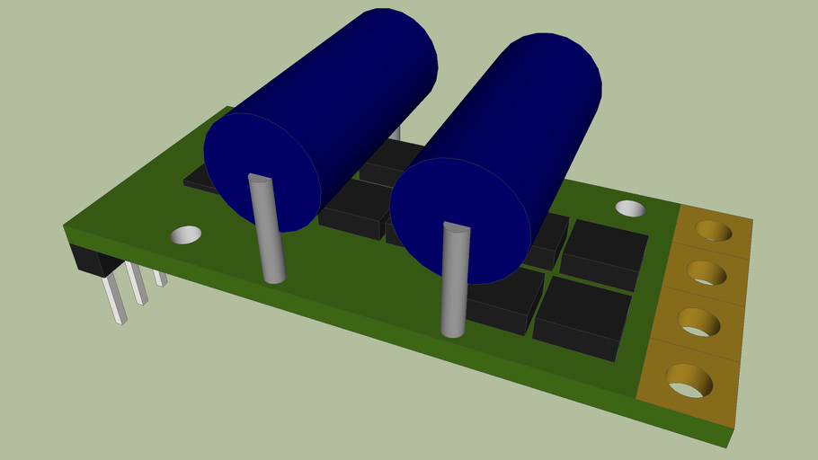 Pololu HighPower Motor Driver 18v15 3D Warehouse