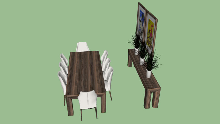 Dinning Set 3d Warehouse 8613