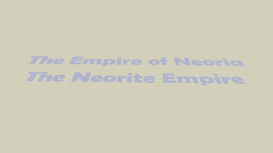 About Neoria and the Neorites