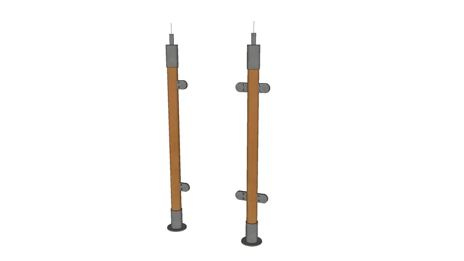 Racks for ladders under glass | 3D Warehouse