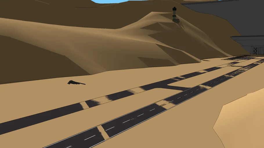 Black Mesa secret research facility Desert runway | 3D Warehouse