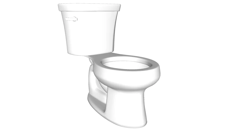 K3977 Wellworth(R) twopiece roundfront 1.6 gpf toilet with Class