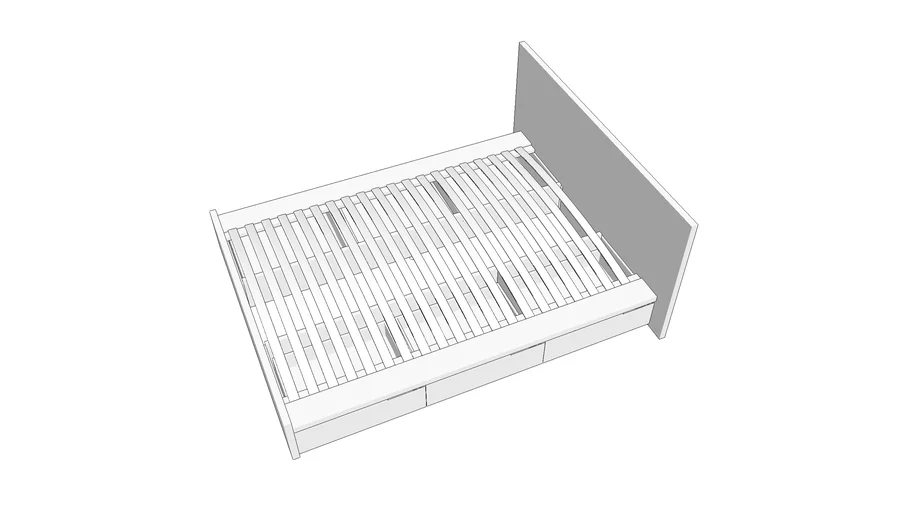 blu dot bed 3D Warehouse