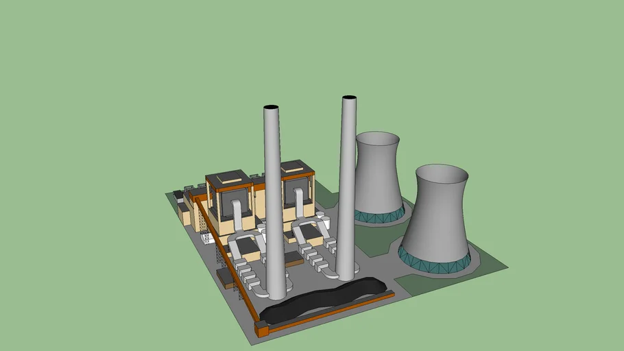 Coal Power - 1600 MW | 3D Warehouse