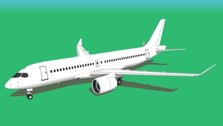 Template - Airbus A220-300 (v.2) | 3D Warehouse