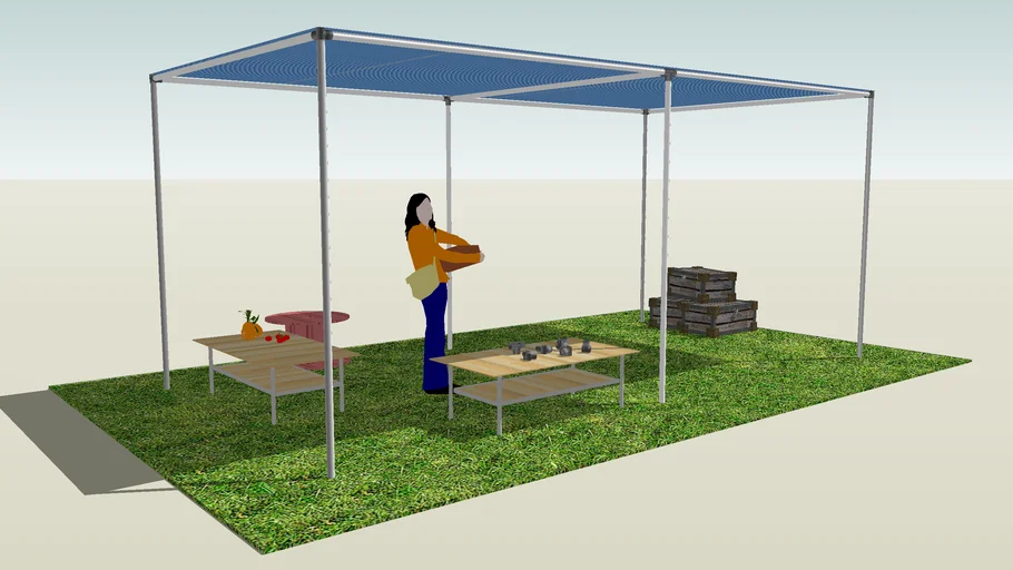 Kee Klamp Shade structure 3D Warehouse