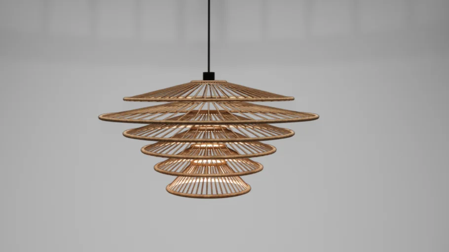 DECALIVING - six layered bamboo lamp