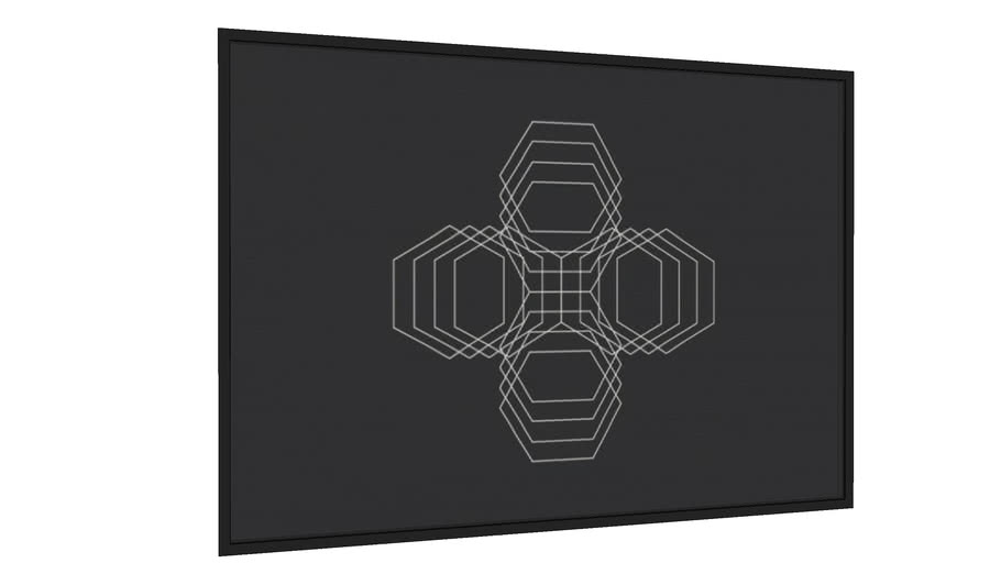 Quadro Hexagonal - Galeria9, por Melinski Digital Art