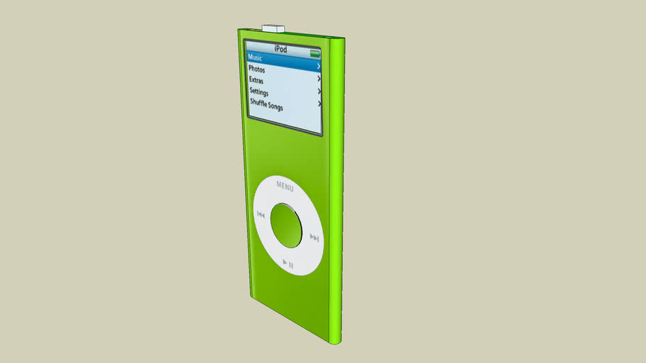 Lime Green Ipod Nano 3D Warehouse