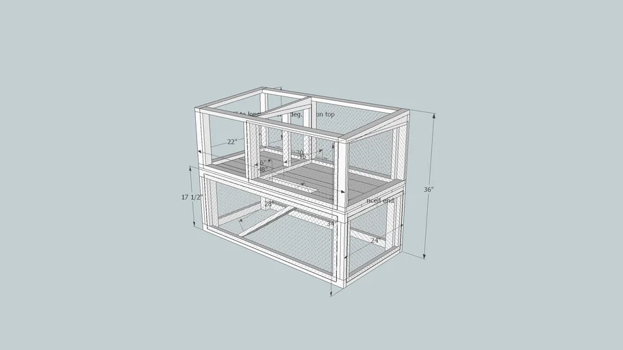 Rabbit hutch base frame | 3D Warehouse