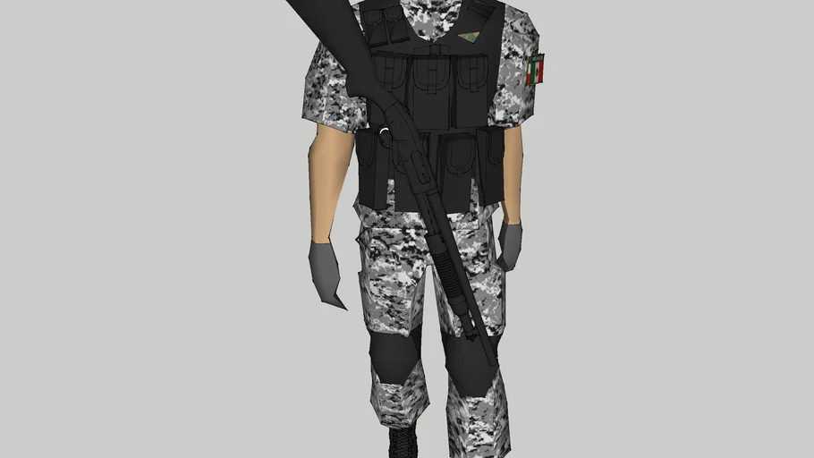     soldado de semar de mexico  policia naval 