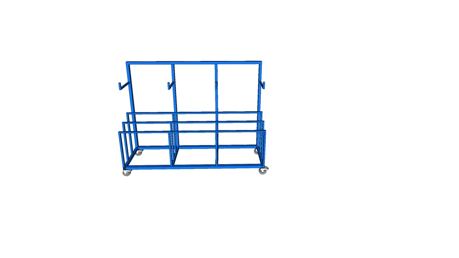 Lot De 2 Chariots à Panneaux Avec Bande Velcro - 70cm, Aluminium Gris, Pour Rideaux Coulissants