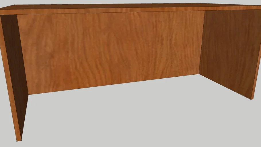 Cherry Executive desk shell | 3D Warehouse