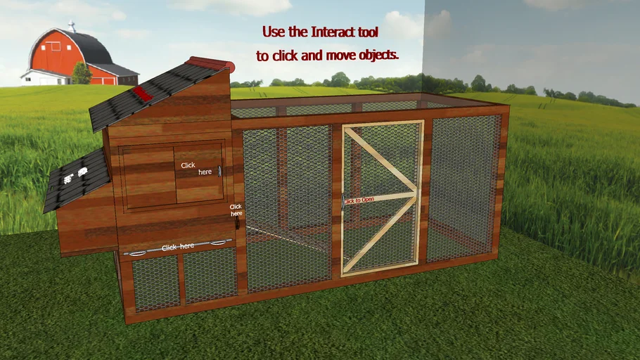 Interactive Chicken Coop 3D Warehouse