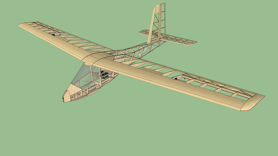 model plane ULF1 glider 3D Warehouse