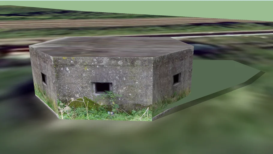 Type 24 Pillbox, WestonSuperMare, Somerset 3D Warehouse