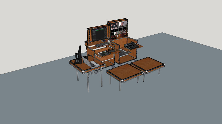 Mobile Video Production Flying Case 3D Warehouse