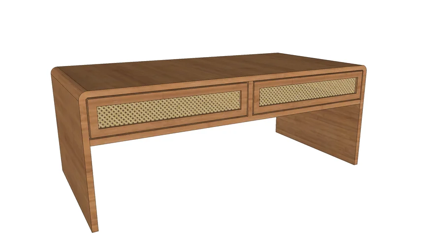 Rectangular Solihiya Coffee Table