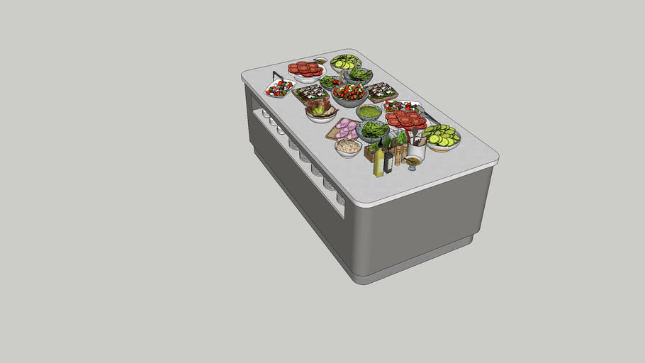 Ambient Salad Counter 3D Warehouse