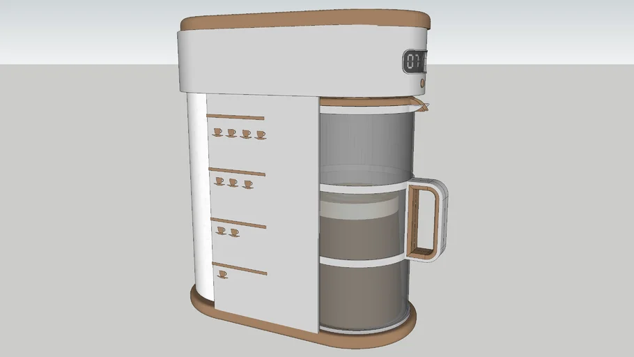 Mueble acero inoxidable para cafetera - - 3D Warehouse